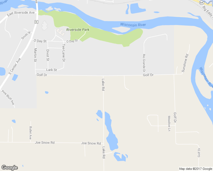 map of restaurants, bars, coffee shops, grocery stores, and more near N1474 Lake Road in Merrill
