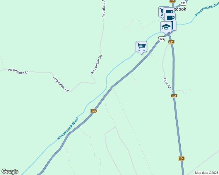 map of restaurants, bars, coffee shops, grocery stores, and more near 4023 Highway 236 in East Hants