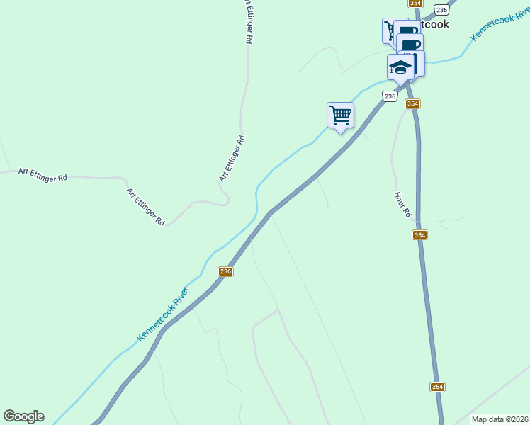 map of restaurants, bars, coffee shops, grocery stores, and more near 4023 Highway 236 in East Hants