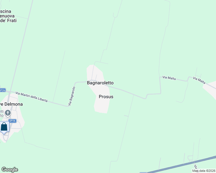 map of restaurants, bars, coffee shops, grocery stores, and more near 50 Via Malta in Prosus