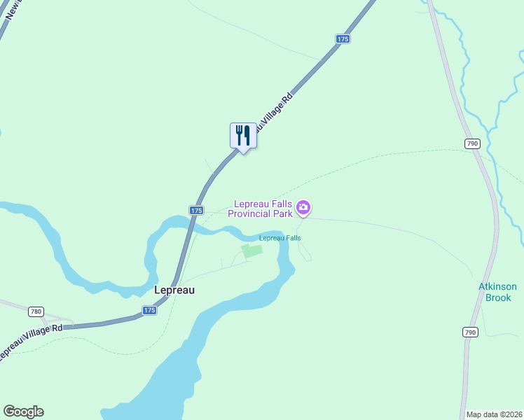 map of restaurants, bars, coffee shops, grocery stores, and more near 29 Lepreau Falls Road in Lepreau