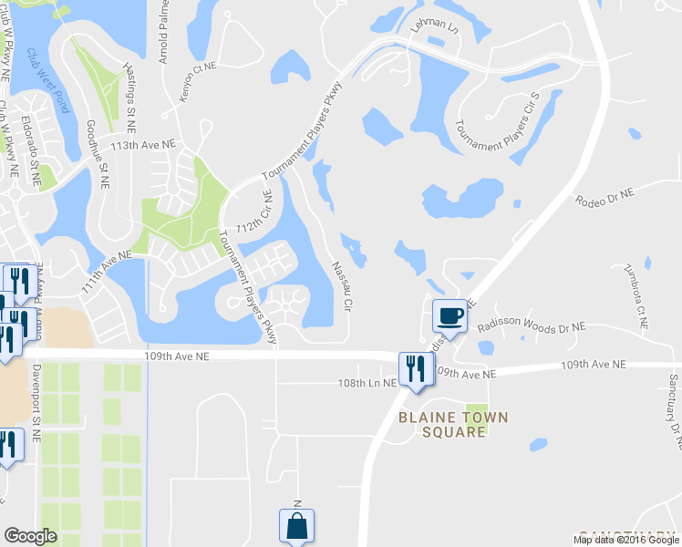 map of restaurants, bars, coffee shops, grocery stores, and more near 11044 Nassau Circle in Minneapolis