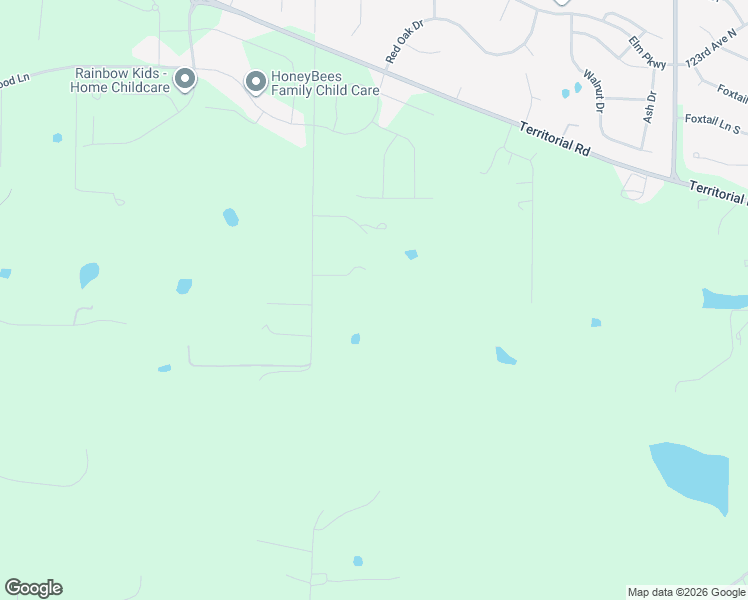 map of restaurants, bars, coffee shops, grocery stores, and more near 12020 Tilton Trail North in Rogers