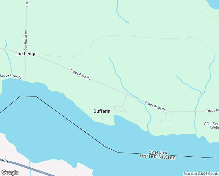 map of restaurants, bars, coffee shops, grocery stores, and more near 96 Todds Point Road in Dufferin