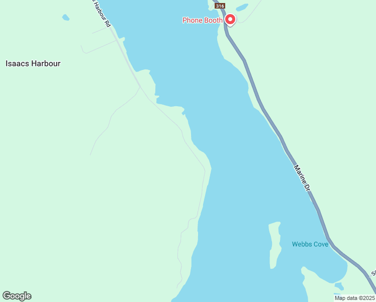 map of restaurants, bars, coffee shops, grocery stores, and more near 582 Isaacs Harbour Road in Goldboro