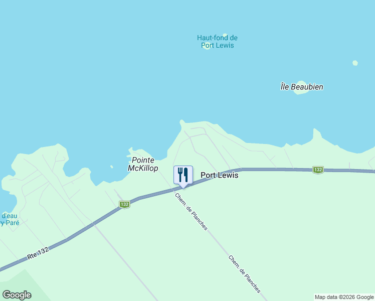 map of restaurants, bars, coffee shops, grocery stores, and more near 123 75e Avenue in Montérégie