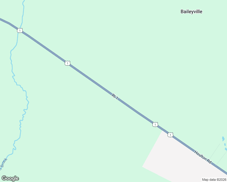 map of restaurants, bars, coffee shops, grocery stores, and more near 1277 Houlton Road in Baileyville