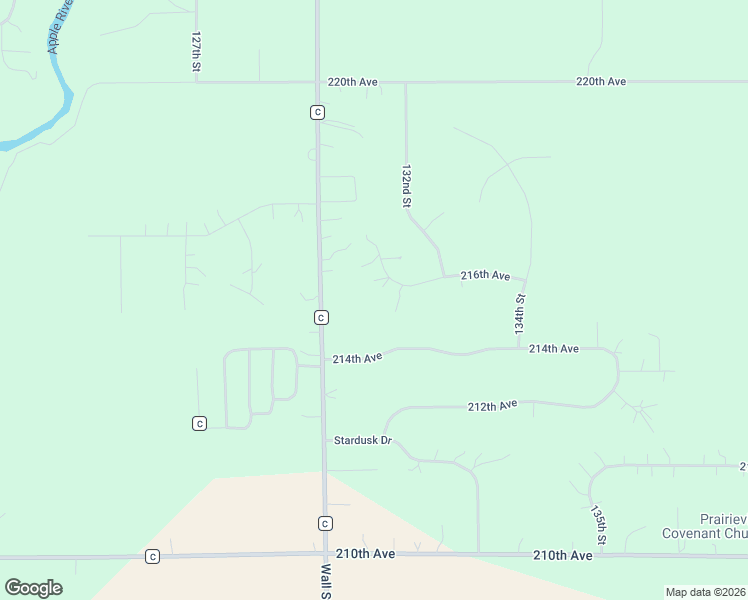 map of restaurants, bars, coffee shops, grocery stores, and more near 1319 216th Avenue in New Richmond