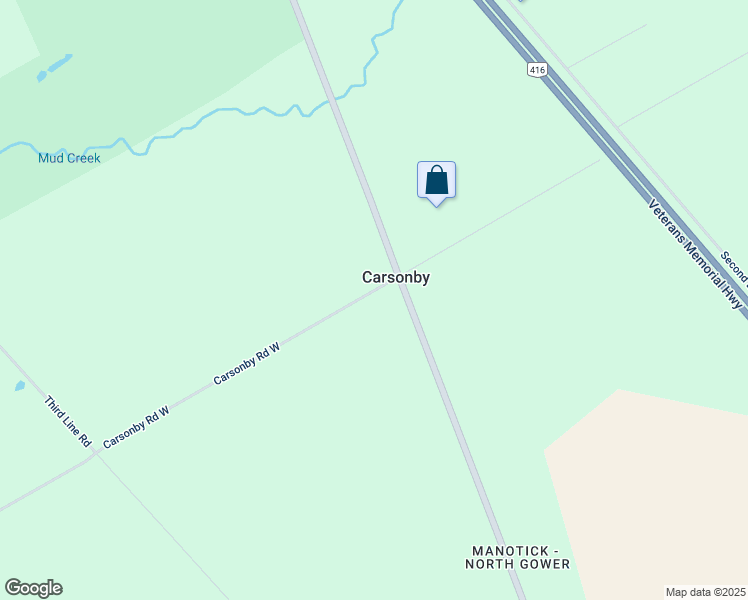 map of restaurants, bars, coffee shops, grocery stores, and more near 1924 Carsonby Road West in Ottawa