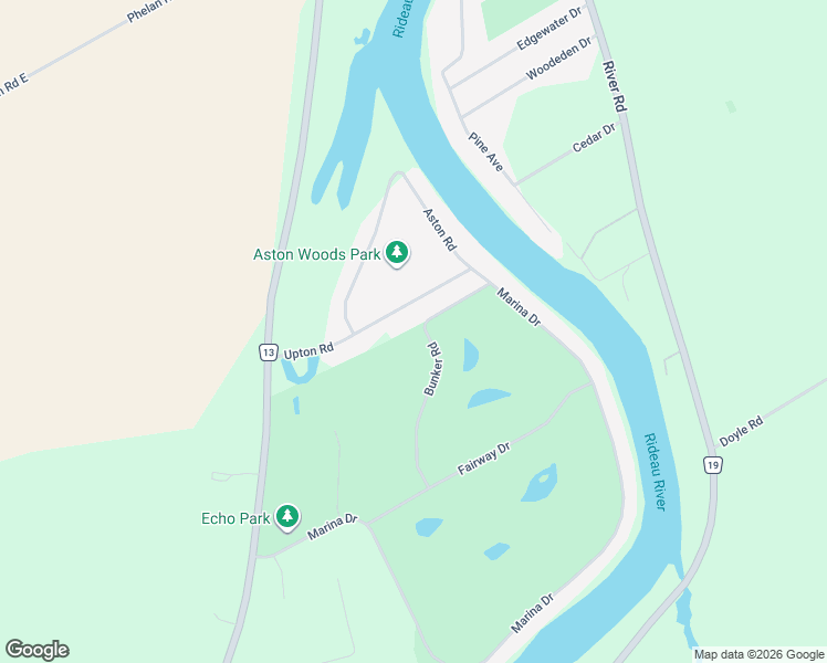 map of restaurants, bars, coffee shops, grocery stores, and more near 6478 Bunker Road in Ottawa