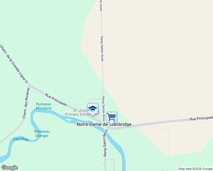 map of restaurants, bars, coffee shops, grocery stores, and more near 794 Rang Sainte-Anne in Notre-Dame-de-Stanbridge