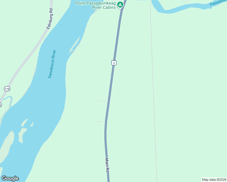 map of restaurants, bars, coffee shops, grocery stores, and more near 293 Main Road in Passadumkeag