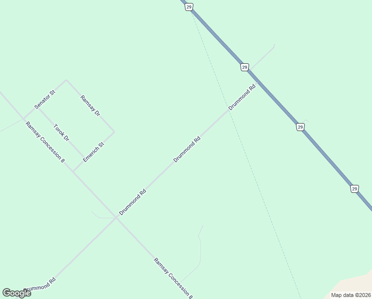 map of restaurants, bars, coffee shops, grocery stores, and more near 234 Drummond Road in Carleton Place