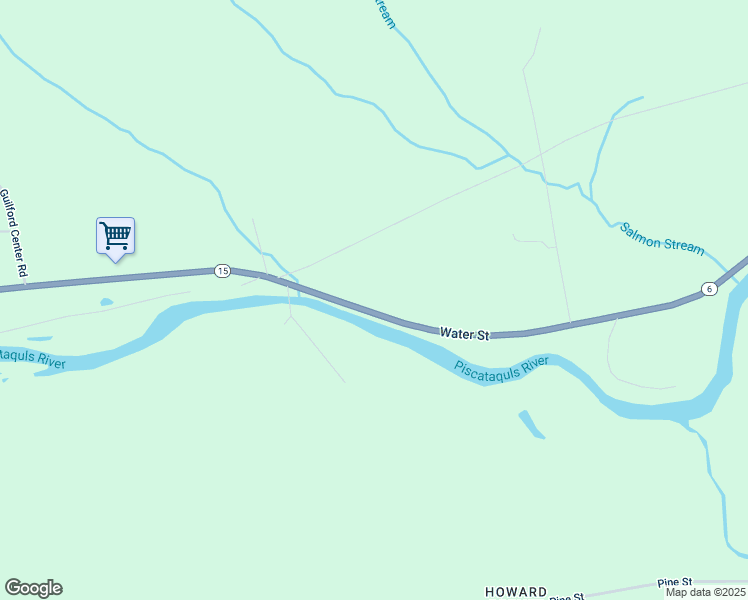 map of restaurants, bars, coffee shops, grocery stores, and more near 392 Water Street in Guilford