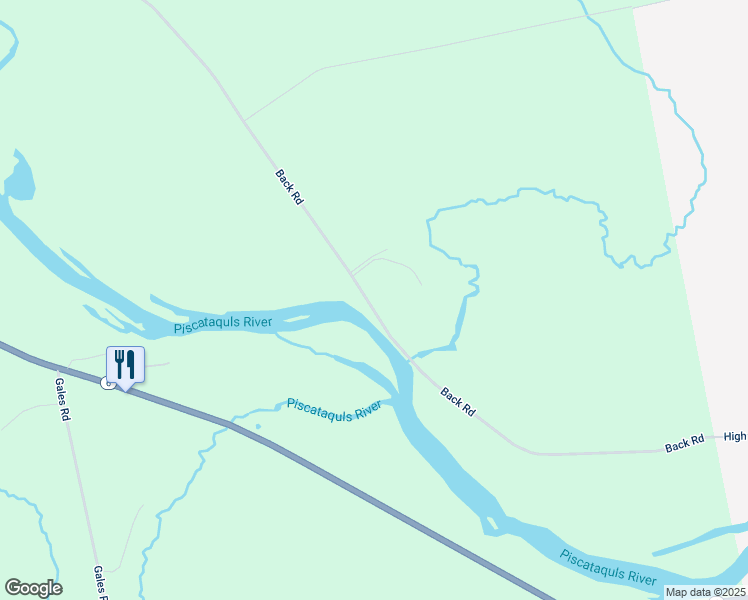 map of restaurants, bars, coffee shops, grocery stores, and more near 75 Back Road in Abbot