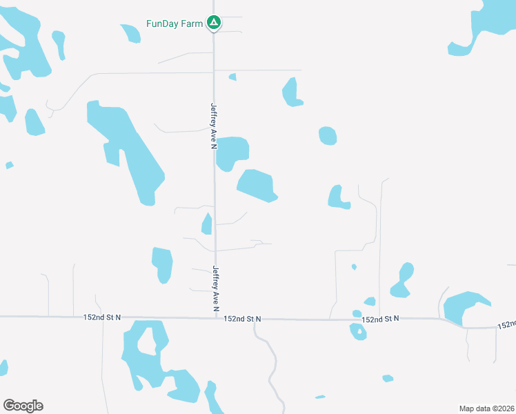 map of restaurants, bars, coffee shops, grocery stores, and more near 15567 Jeffrey Avenue North in Hugo