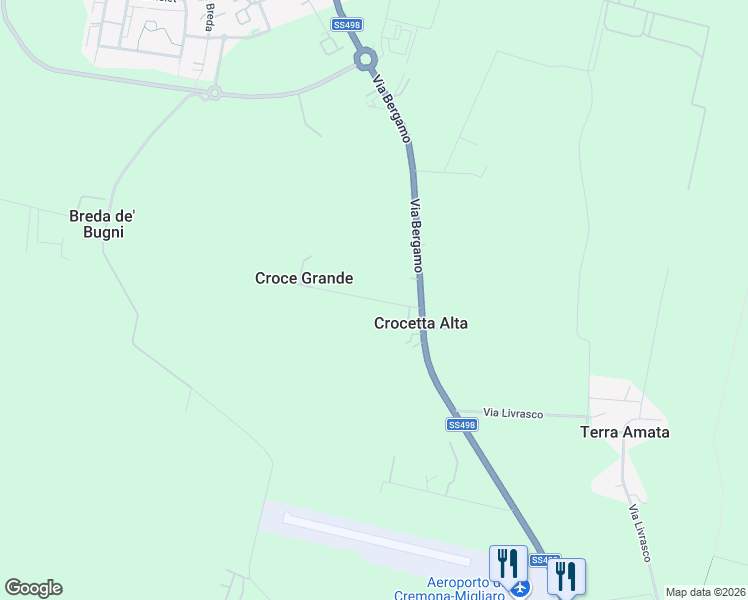 map of restaurants, bars, coffee shops, grocery stores, and more near 6 Via Croce Grande in Crocetta Alta