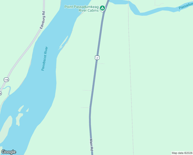 map of restaurants, bars, coffee shops, grocery stores, and more near 293 Main Road in Passadumkeag