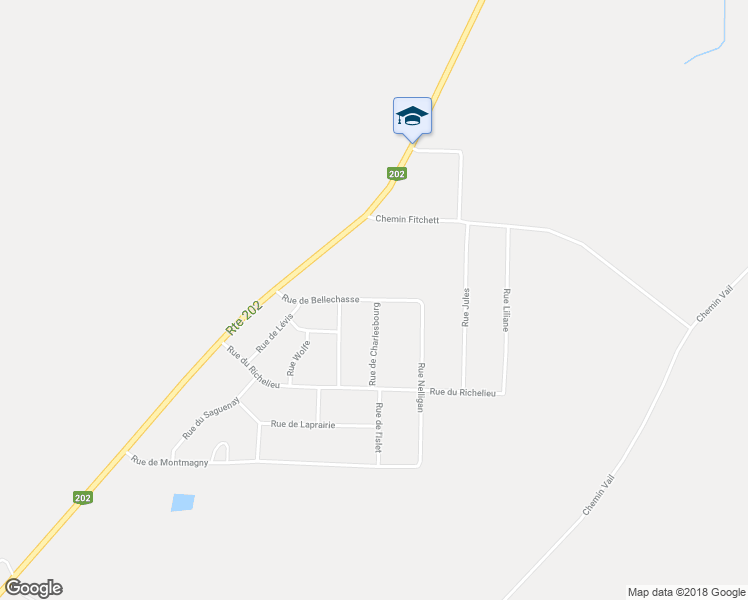 map of restaurants, bars, coffee shops, grocery stores, and more near 168 Rue de Bellechasse in Dunham