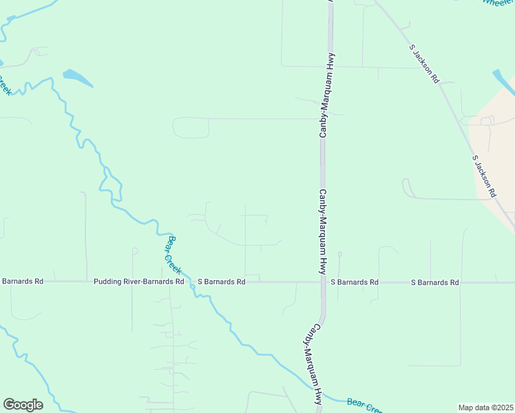 map of restaurants, bars, coffee shops, grocery stores, and more near 8960 South Black Bear Court in Canby