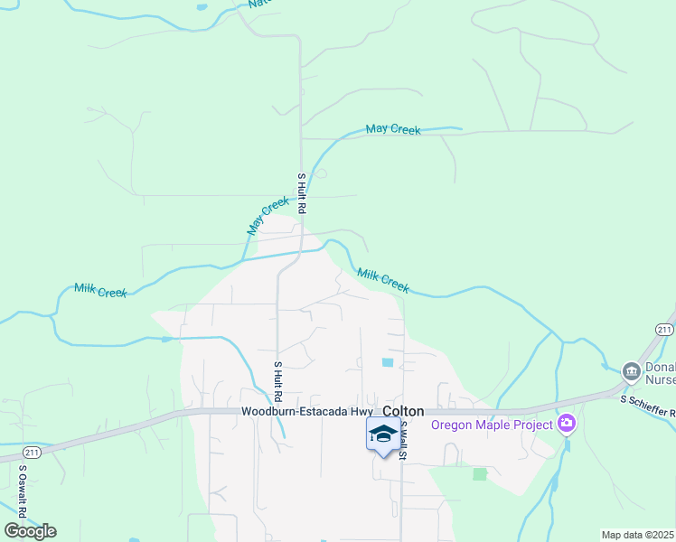 map of restaurants, bars, coffee shops, grocery stores, and more near 20755 South Creekview Place in Colton
