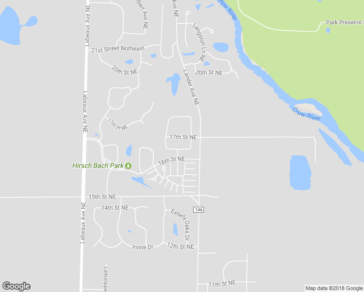 map of restaurants, bars, coffee shops, grocery stores, and more near 11434 16th Place Northeast in Saint Michael