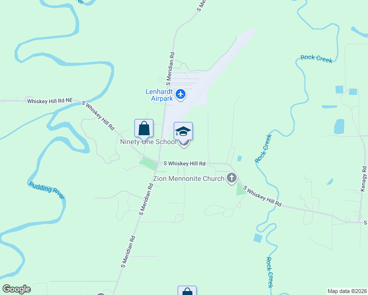 map of restaurants, bars, coffee shops, grocery stores, and more near 5811 South Whiskey Hill Road in Hubbard