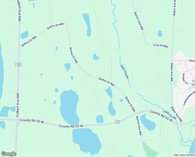 map of restaurants, bars, coffee shops, grocery stores, and more near 1637 Bolton Drive Northwest in Buffalo