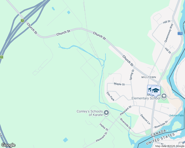 map of restaurants, bars, coffee shops, grocery stores, and more near 53 Progress Drive in St. Stephen