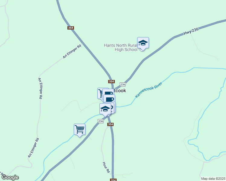 map of restaurants, bars, coffee shops, grocery stores, and more near in Kennetcook