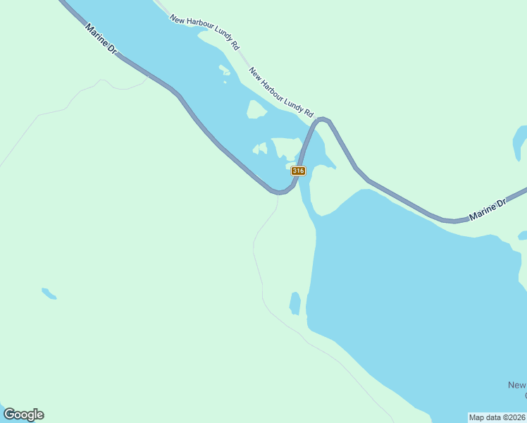 map of restaurants, bars, coffee shops, grocery stores, and more near 20 New Harbour Road in Larrys River