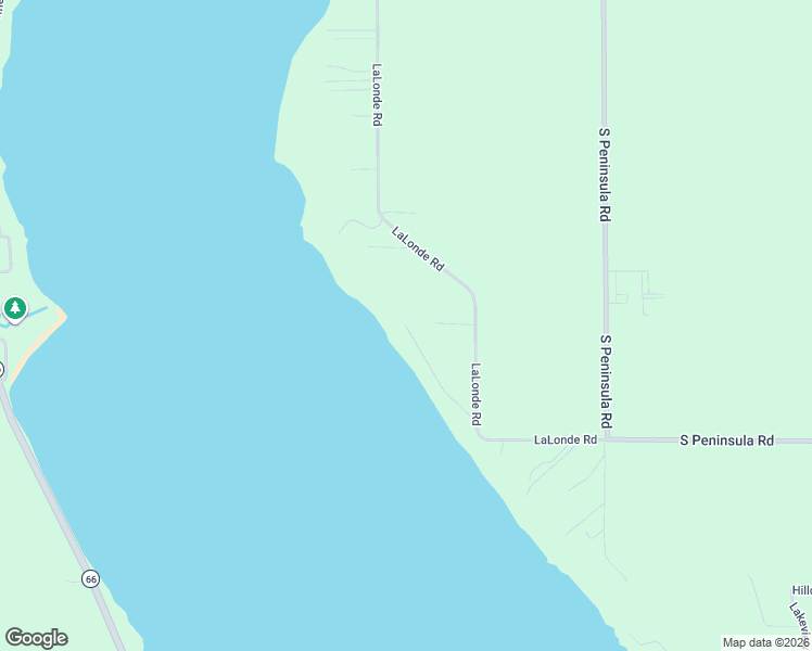 map of restaurants, bars, coffee shops, grocery stores, and more near 1701 Shore Road in East Jordan