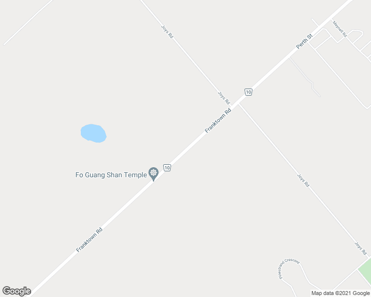 map of restaurants, bars, coffee shops, grocery stores, and more near 6619 Franktown Road in Ottawa