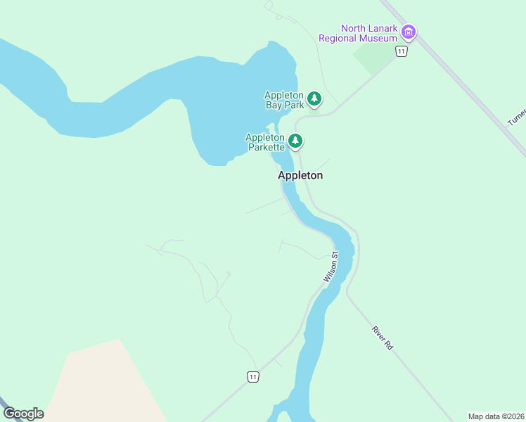 map of restaurants, bars, coffee shops, grocery stores, and more near 121 Apple Street in Mississippi Mills