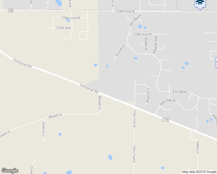 map of restaurants, bars, coffee shops, grocery stores, and more near 22510 Territorial Road in Rogers