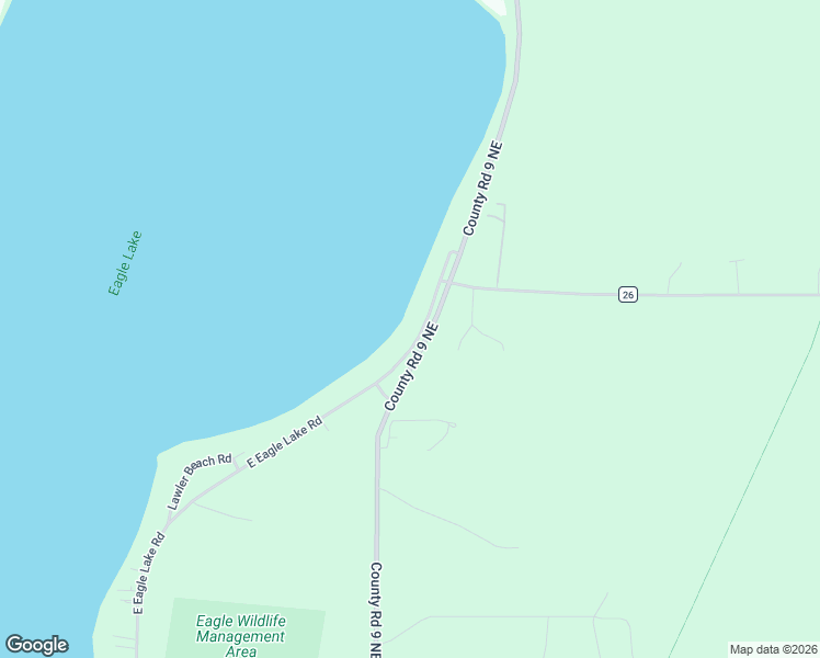 map of restaurants, bars, coffee shops, grocery stores, and more near 5840 East Eagle Lake Road in Willmar