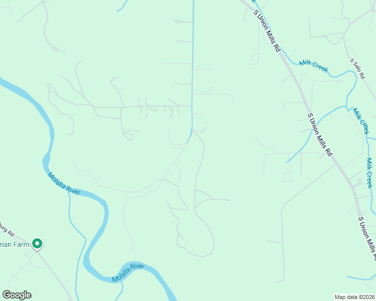 map of restaurants, bars, coffee shops, grocery stores, and more near 29364 South Marshall Road in Mulino