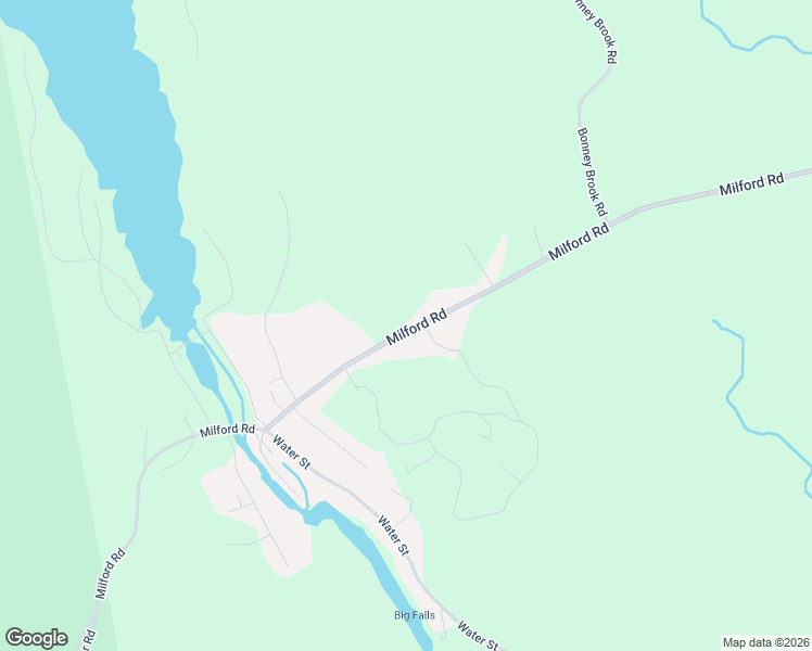 map of restaurants, bars, coffee shops, grocery stores, and more near 165 Milford Road in Grand Lake Stream