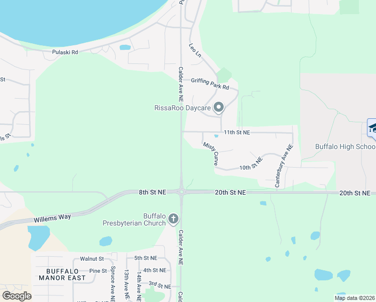 map of restaurants, bars, coffee shops, grocery stores, and more near 1015 Misty Meadow Boulevard in Buffalo
