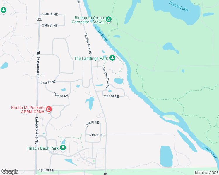 map of restaurants, bars, coffee shops, grocery stores, and more near 11521 21st Street Northeast in St. Michael