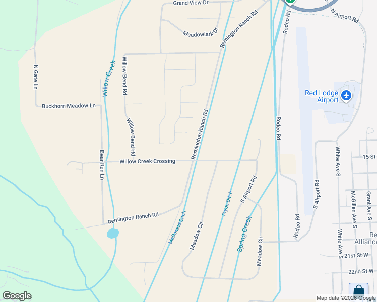map of restaurants, bars, coffee shops, grocery stores, and more near 73 Remington Ranch Avenue in Red Lodge