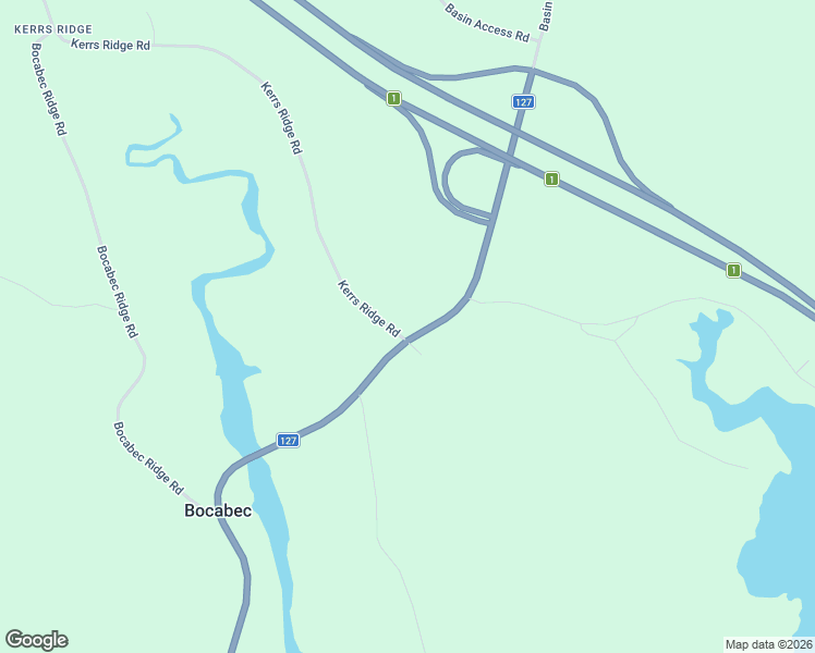 map of restaurants, bars, coffee shops, grocery stores, and more near 5803-5871 New Brunswick 127 in Bocabec