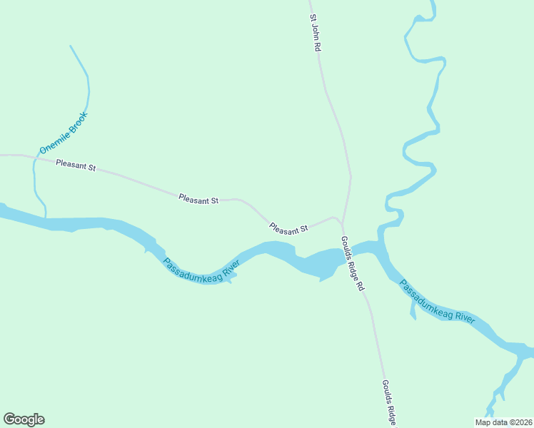 map of restaurants, bars, coffee shops, grocery stores, and more near 207 Pleasant Street in Passadumkeag