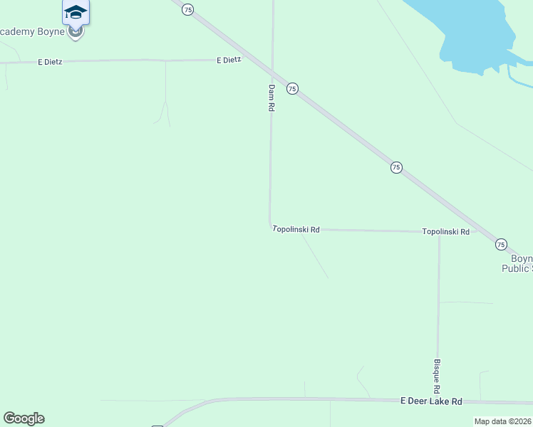 map of restaurants, bars, coffee shops, grocery stores, and more near in Boyne City