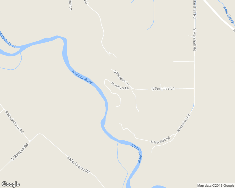 map of restaurants, bars, coffee shops, grocery stores, and more near Heisinger Lane in Mulino