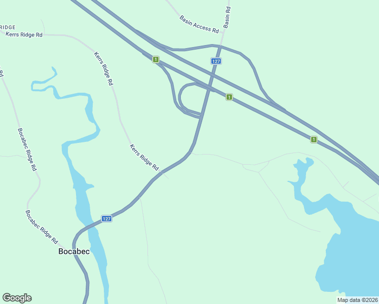 map of restaurants, bars, coffee shops, grocery stores, and more near 5871 New Brunswick 127 in Bocabec