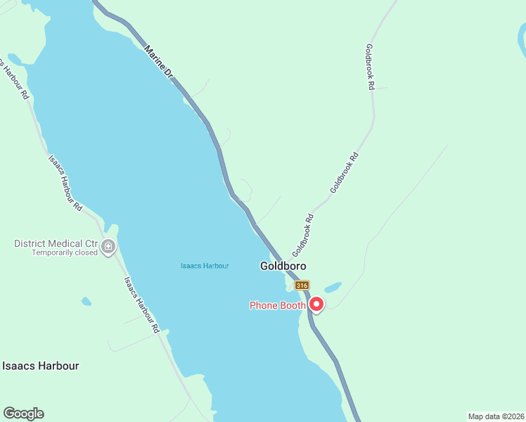 map of restaurants, bars, coffee shops, grocery stores, and more near 19 Dick Giffins Hill in Goldboro