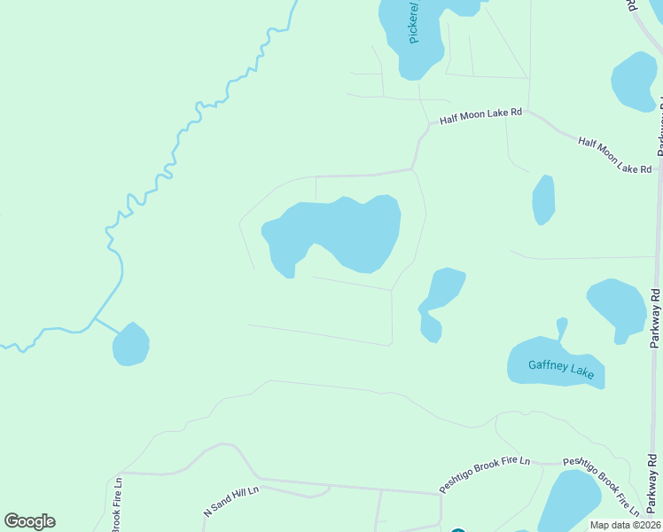 map of restaurants, bars, coffee shops, grocery stores, and more near 14011 South Shore Halfmoon Lake in Pound