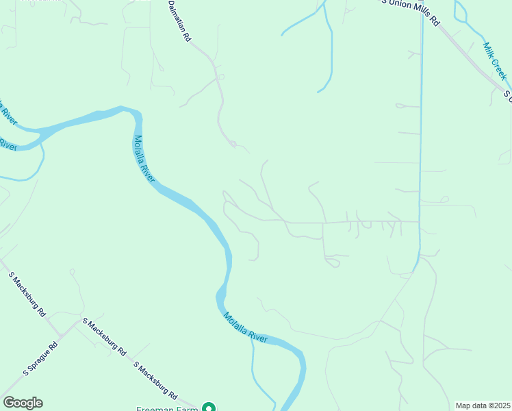 map of restaurants, bars, coffee shops, grocery stores, and more near Heisinger Lane in Mulino