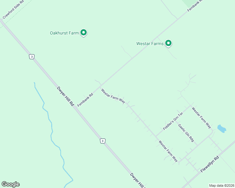 map of restaurants, bars, coffee shops, grocery stores, and more near 108 Westar Farm Way in Ottawa